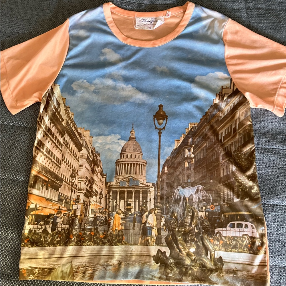 Penningtons Vintsge Paris Cityscape Top